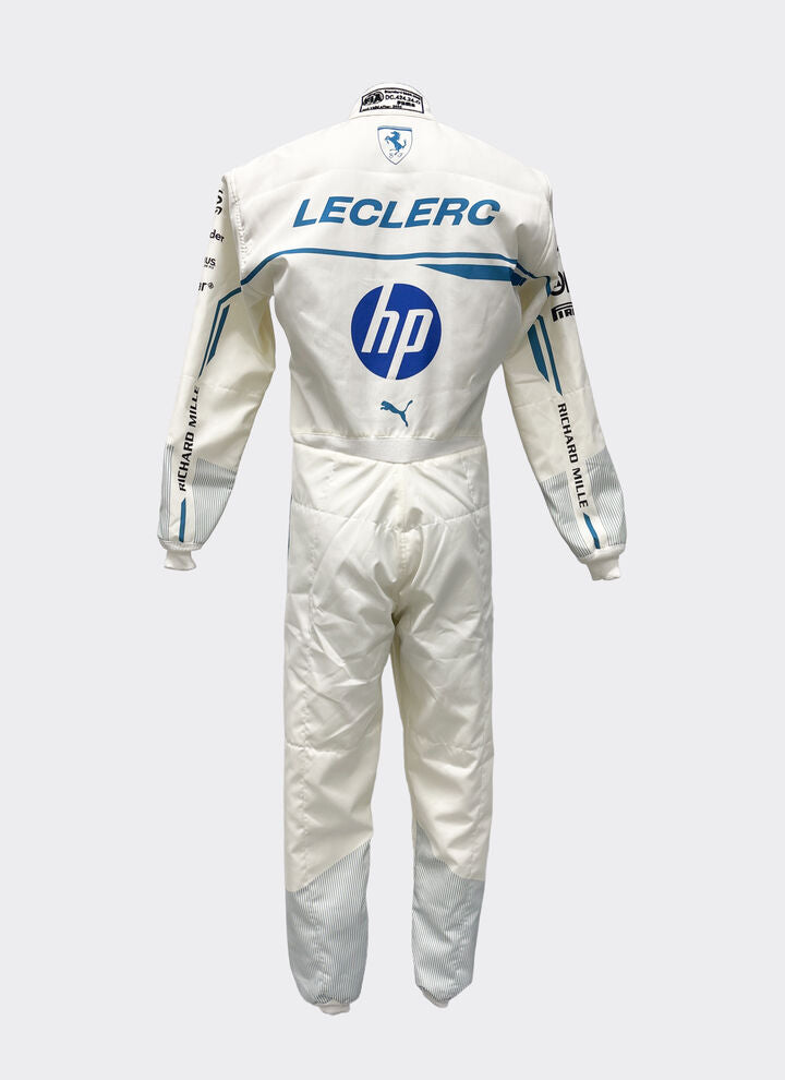 Charles Leclerc Puma racing suit for Scuderia Ferrari