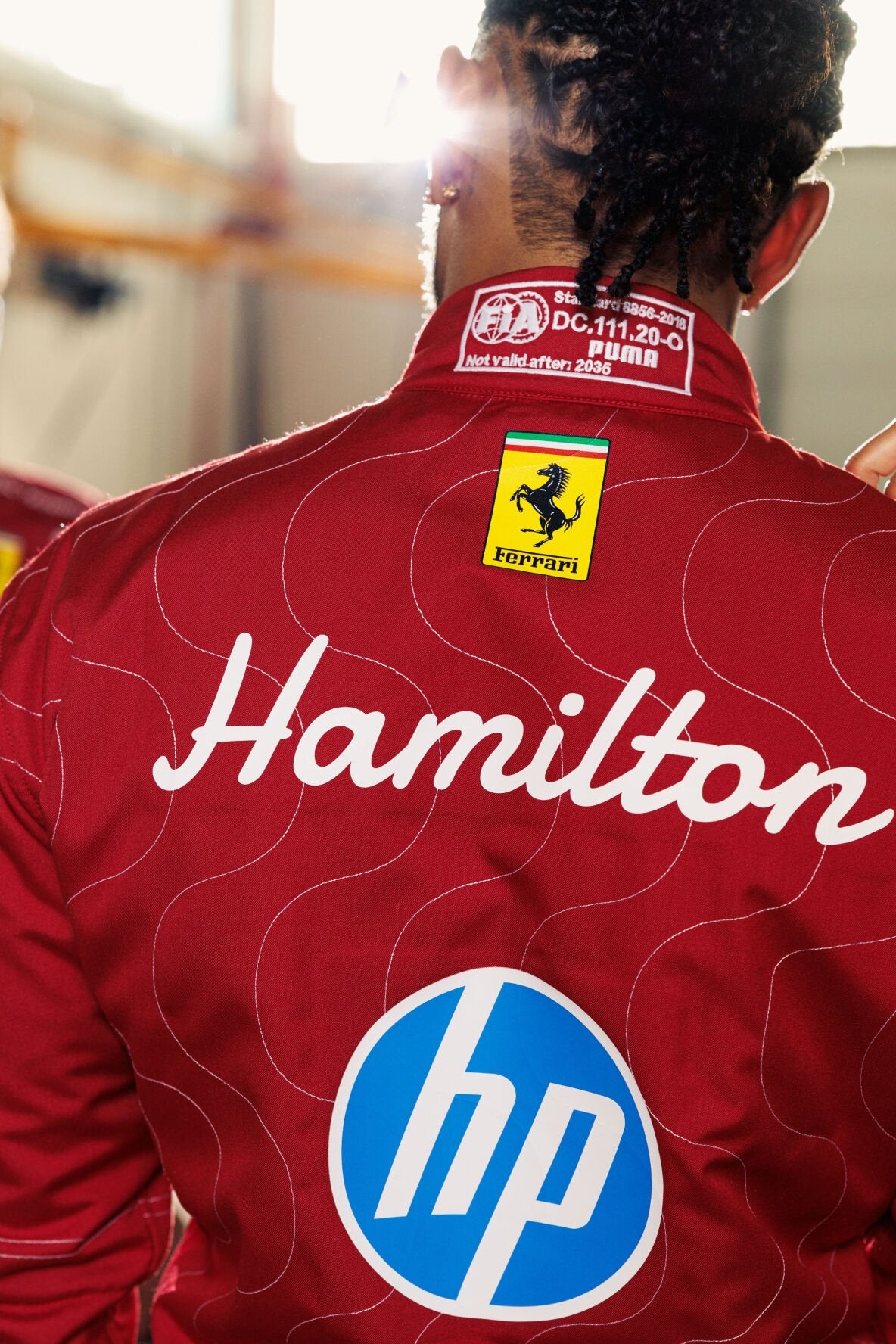 Puma for Scuderia Ferrari HP Lewis Hamilton Monza 2025 racing suit