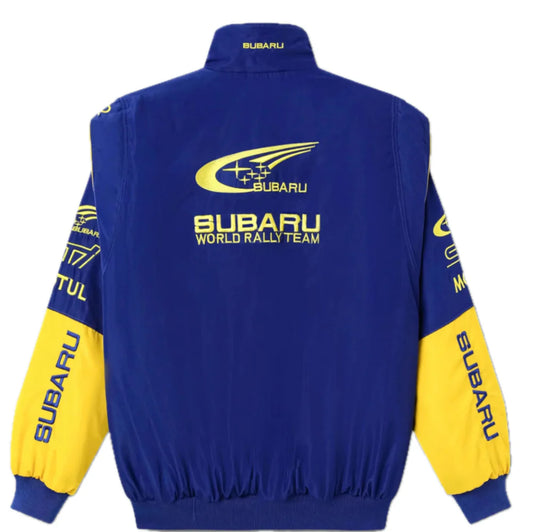 Saburu Rally Blue Vintage Sublimation Printed Jacket