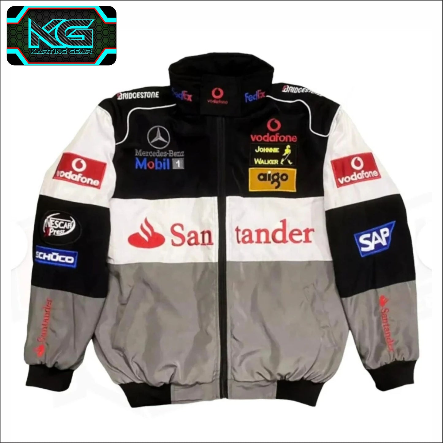Mercedes-Benz F1 Vintage Sublimation Printed Jacket