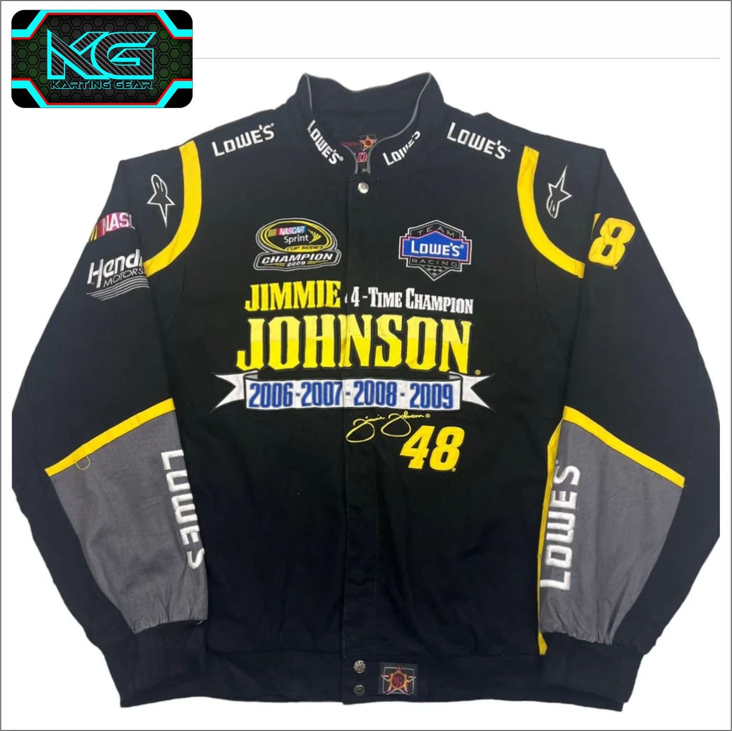 Nascar Jimmie Johnson F1 Vintage Sublimation printed Jacket