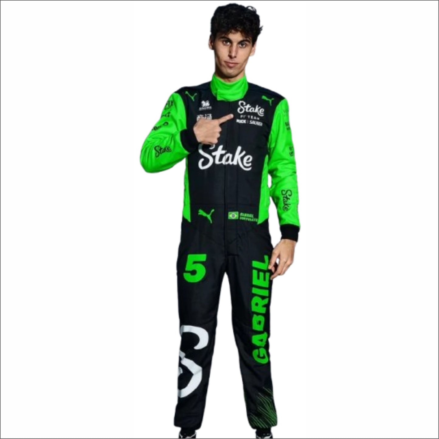 2025 Gabriel Bortoleto Kick Sauber F1 Racing Suit