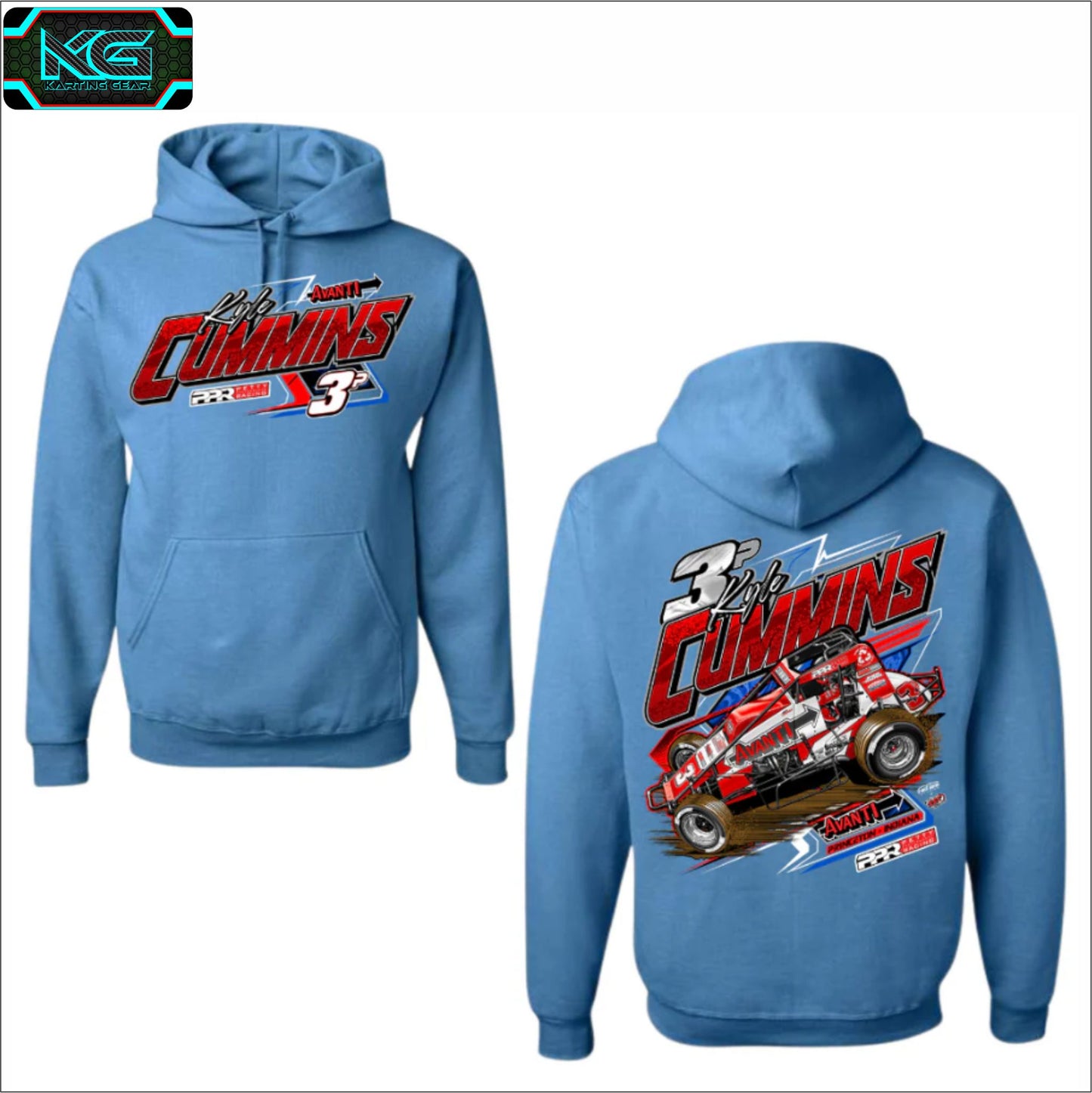 2025 Gripped Up Columbia Blue Hoodie