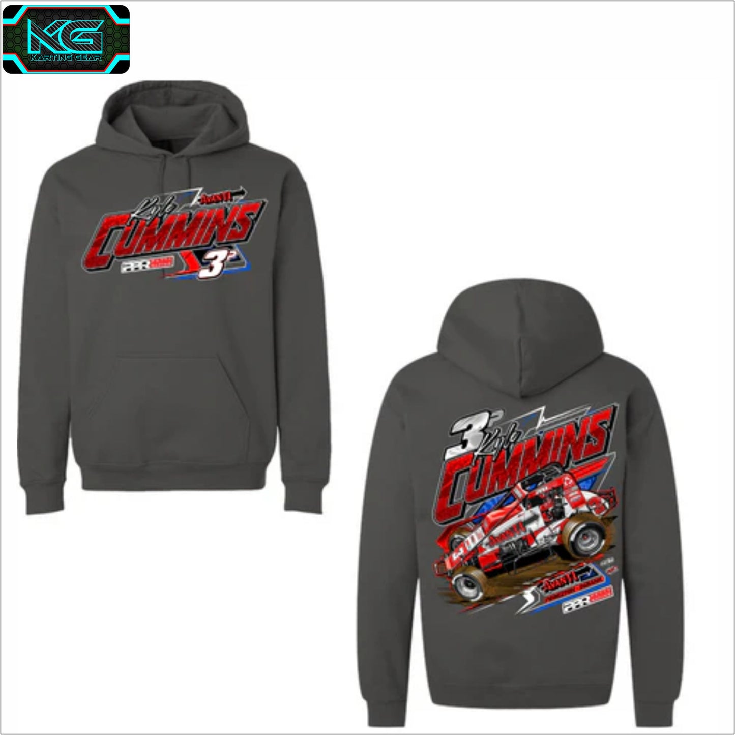 2025 Gripped Up Charcoal Hoodie