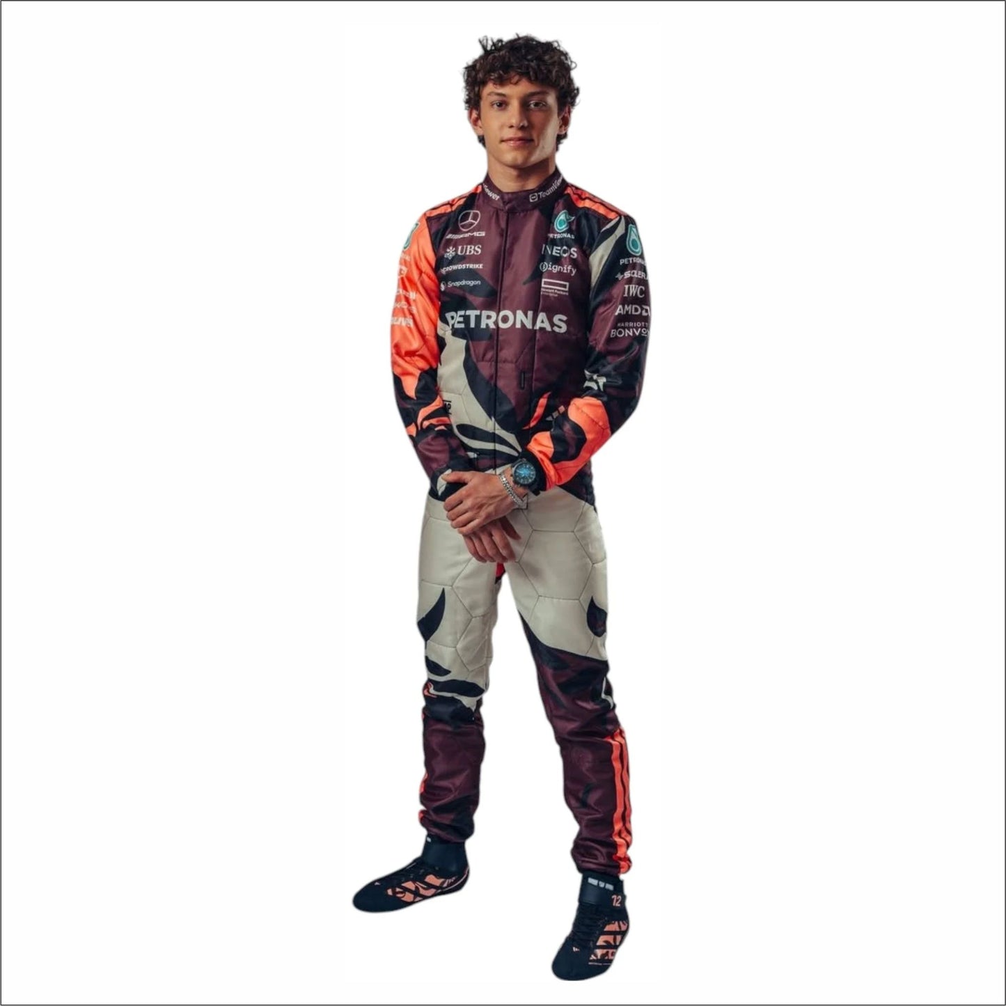 2025 Andrea Kimi Antonelli Mercedes F1 Racing Suit Miami GP