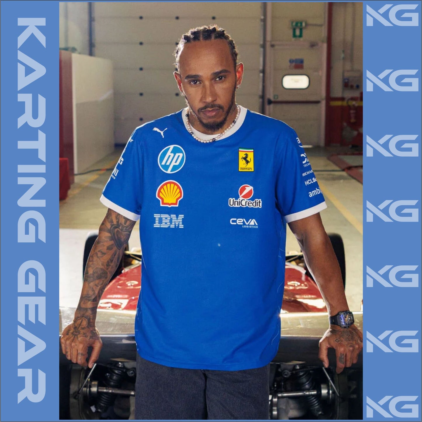 Puma Scuderia Ferrari Monza 2025 Special Edition Lewis Hamilton Replica T-shirt