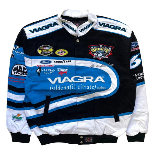 Viagra Nascar F1 Vintage Sublimation printed Jacket