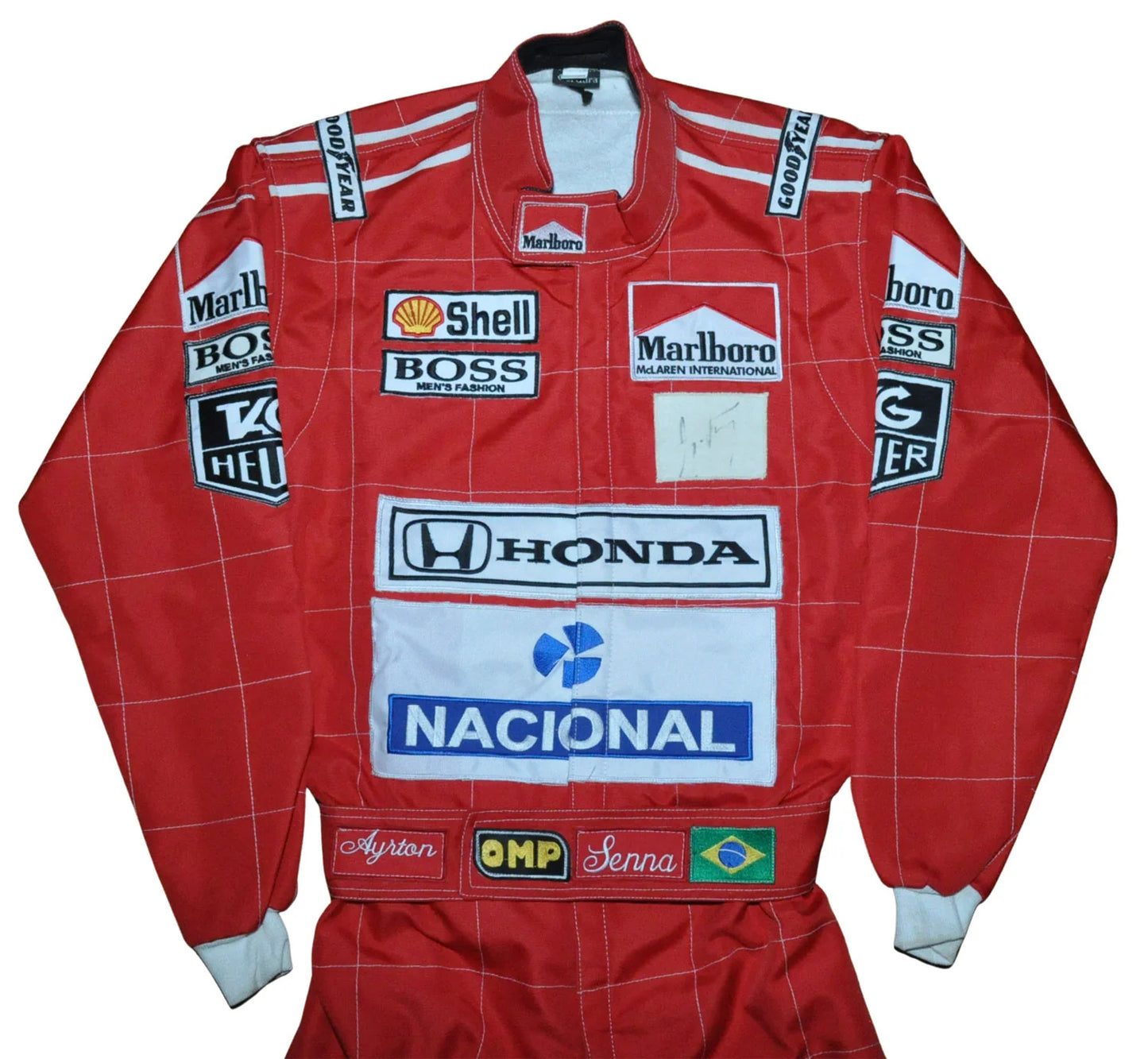 1991 F1 Ayrton Senna Sublimation Printed Race Suit