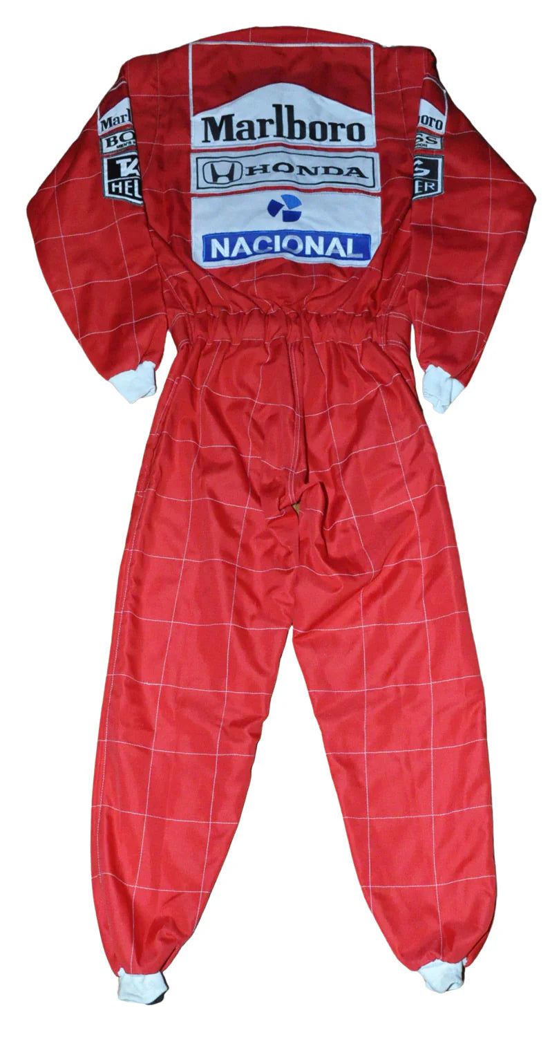 1991 F1 Ayrton Senna Sublimation Printed Race Suit