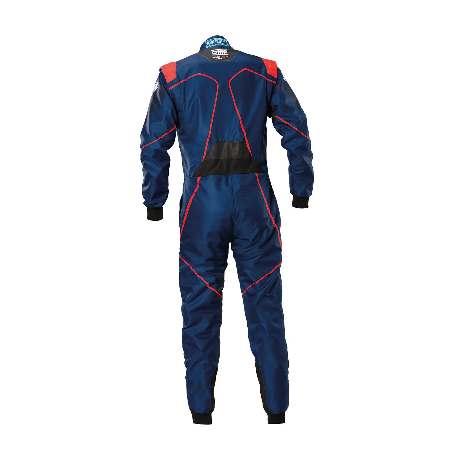 OMP KS-3X Art FIA 8877-2022 Kart Racing Suit Navy Red