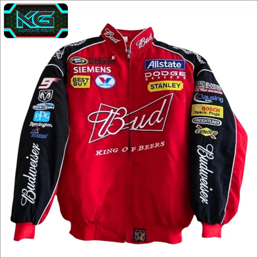 Budweiser Black F1 Vintage Sublimation printed Jacket