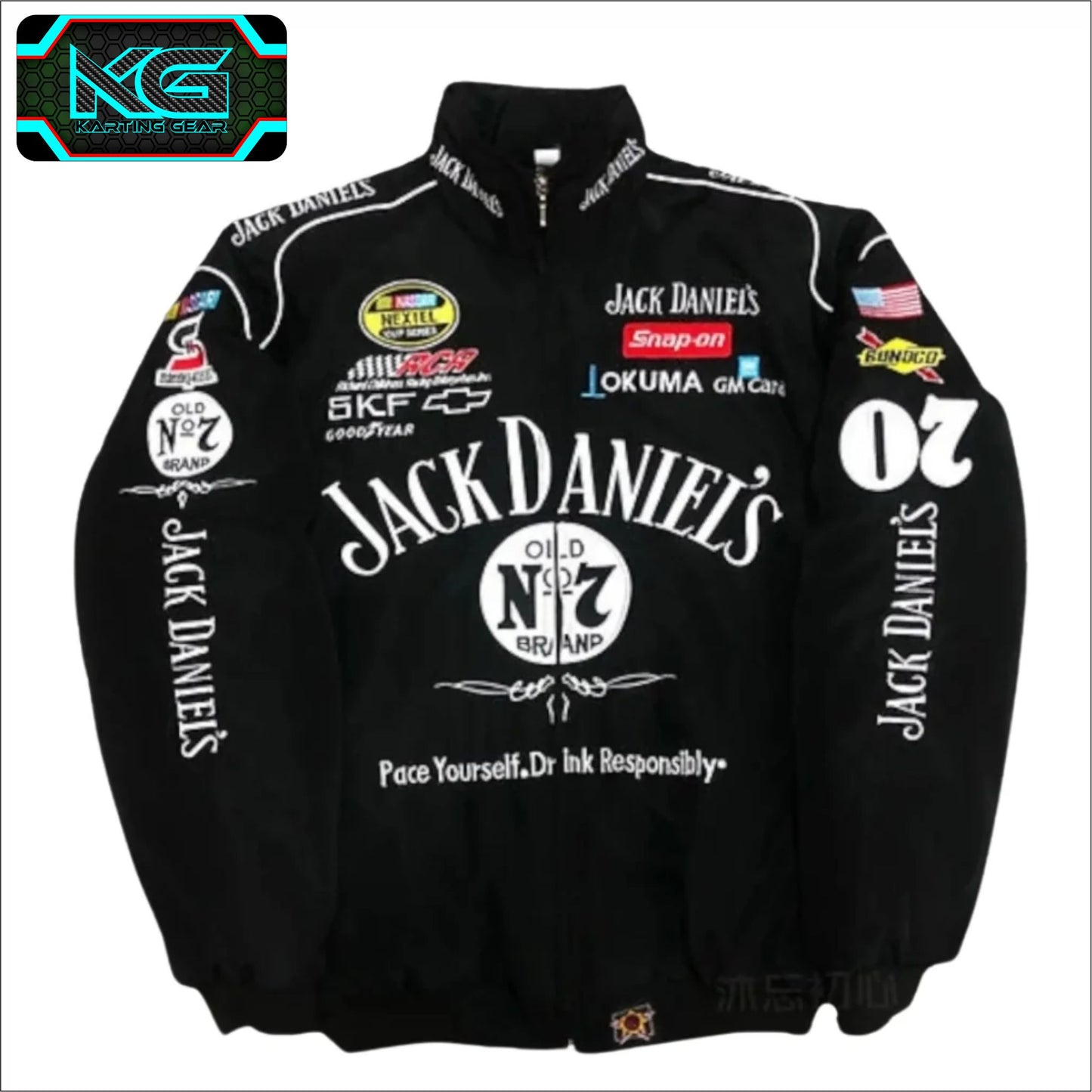 Nascar Jack Daniels F1 Vintage Sublimation Printed Jacket