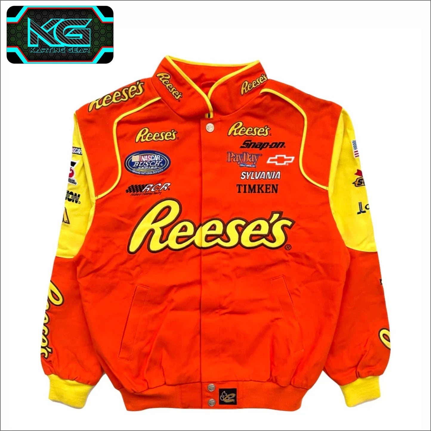 Reese’s Nascar F1 Vintage Sublimation printed Jacket