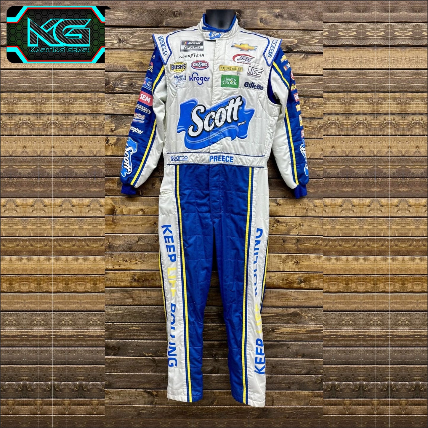 SFI Nomex Fire Proof Suit 3.2A/5 Blue & White