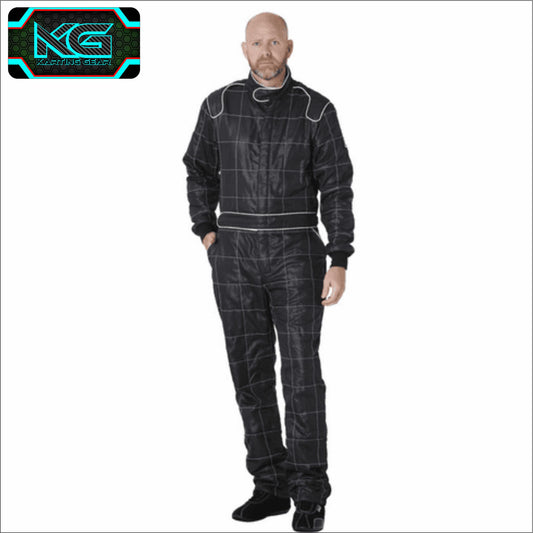 1-Piece Crow Raven-Style Nomex Race Suit SFI-5 - Light Nomex Material