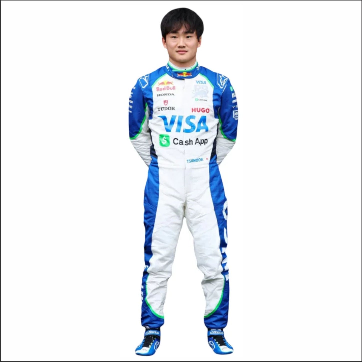 2023 Yuki Tsunoda Team RB Visa Cash App F1 Racing Suit