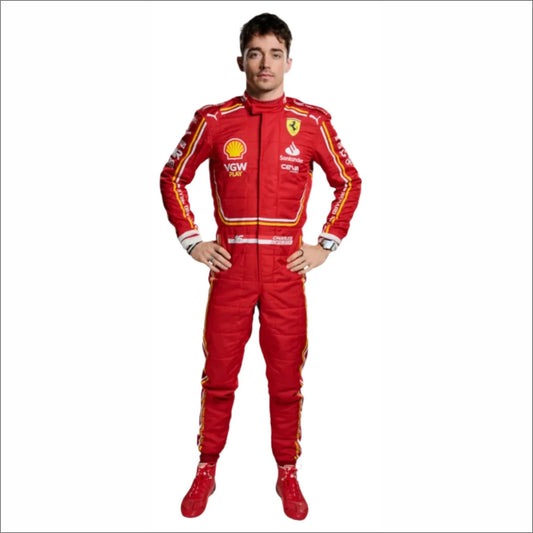 2024 Charles Leclerc Team Ferrari F1 Racing Suit