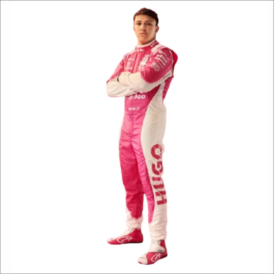 2024 Isack Hadjar Visa Cash App F1 Racing Suit pink
