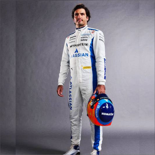 2025 Carlos Sainz Team Williams Merchandise F1 Racing Suit