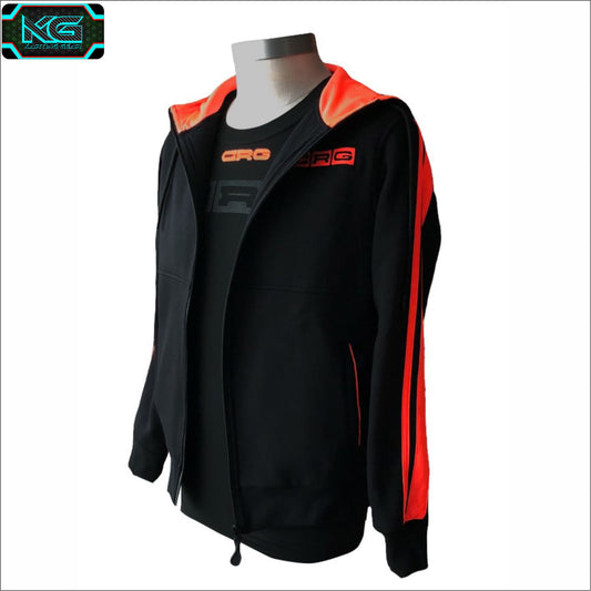 CRG Soft Shell Jacket Black & Orange