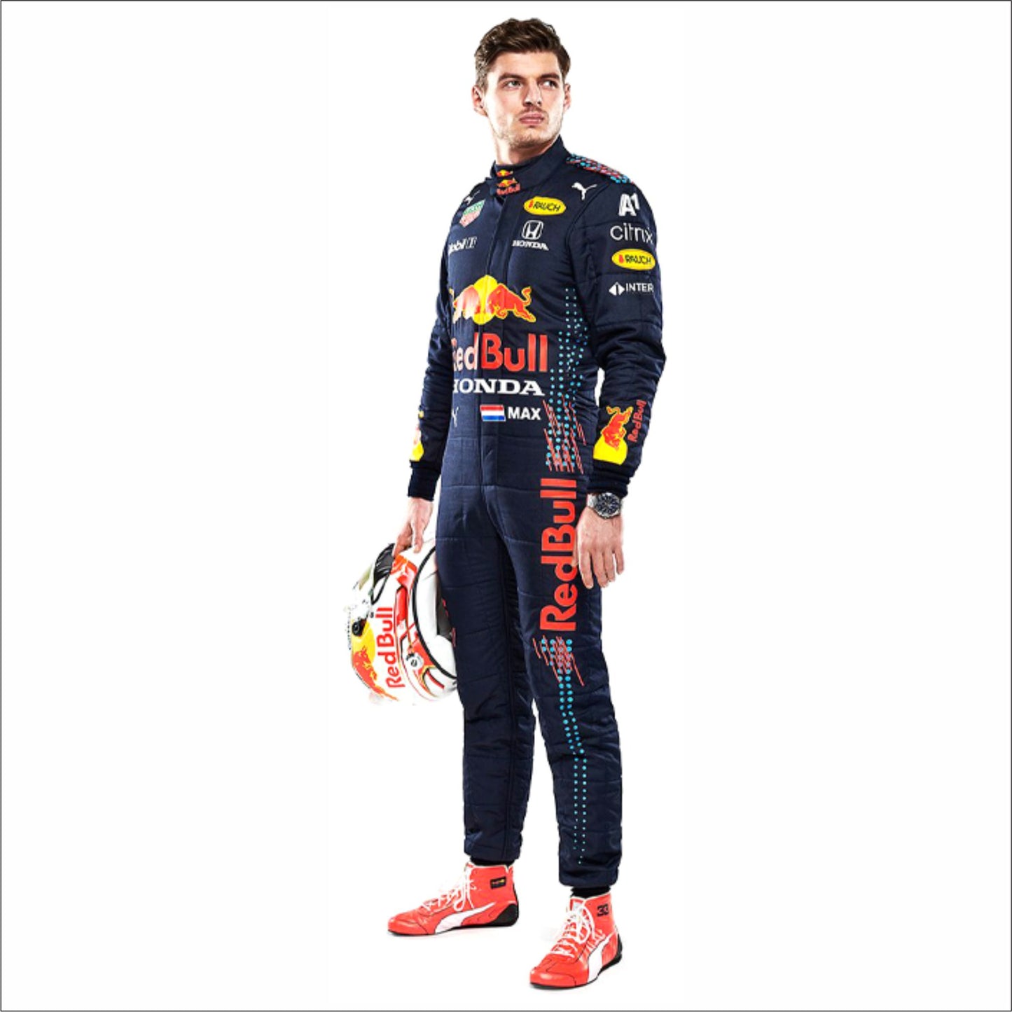 2021 Max Verstappen Honda Red Bull F1 Racing Suit