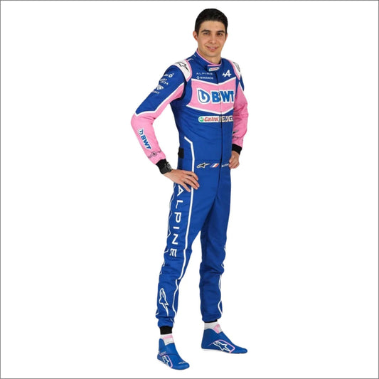 2022 Esteban Ocon BWT Alpine F1 Racing Suit Blue