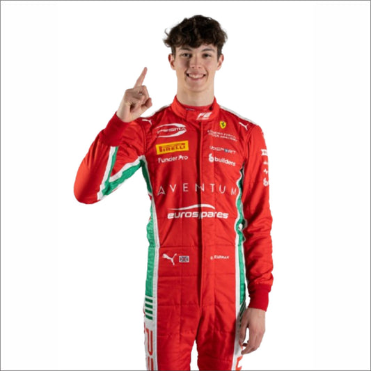 2023 Oliver Bearman Ferrari F1 Racing Suit Red