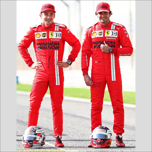 2021 Carlos Sainz Mission Ferrari F1 Racing Suit