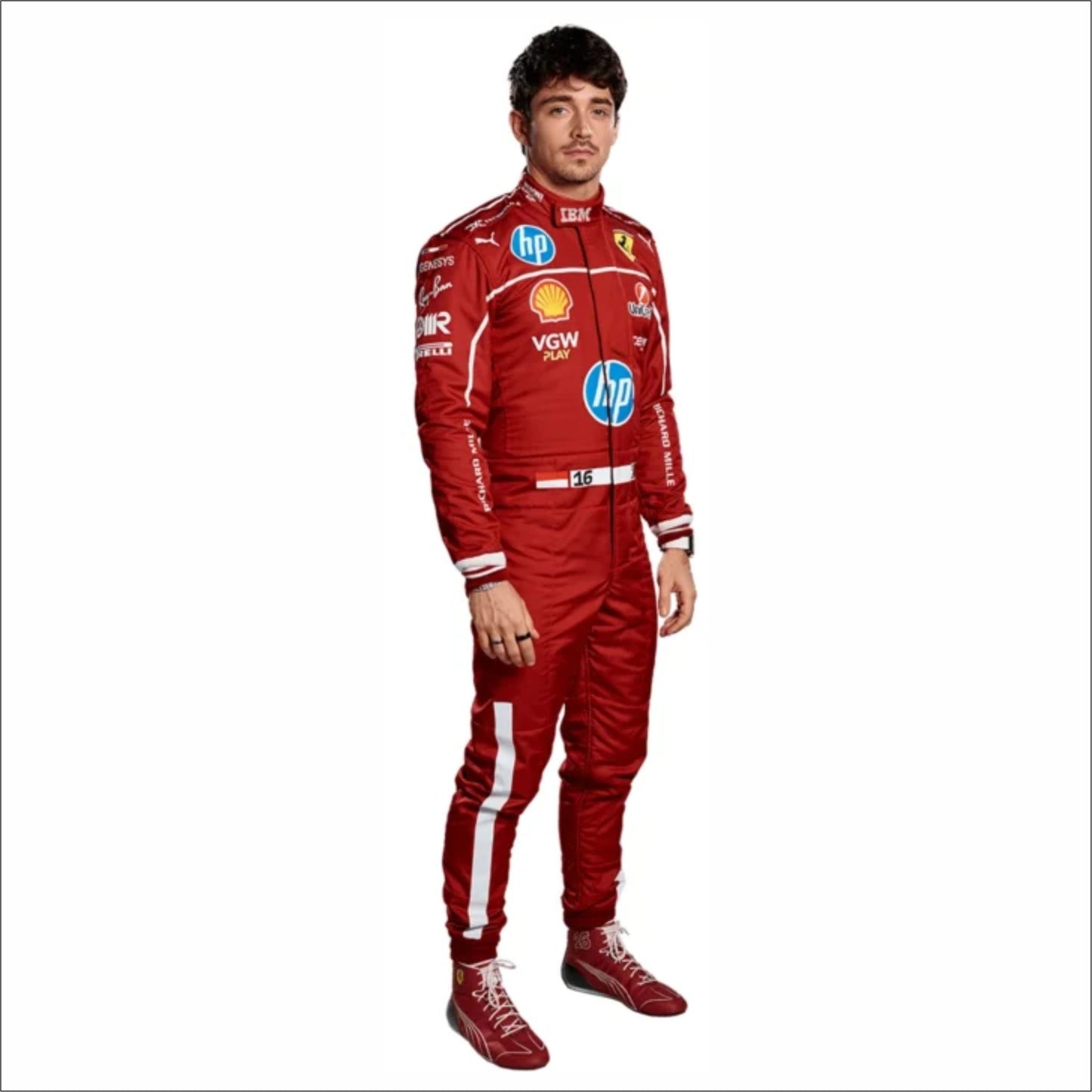 2025 Charles Leclerc Team Ferrari HP F1 Racing Suit