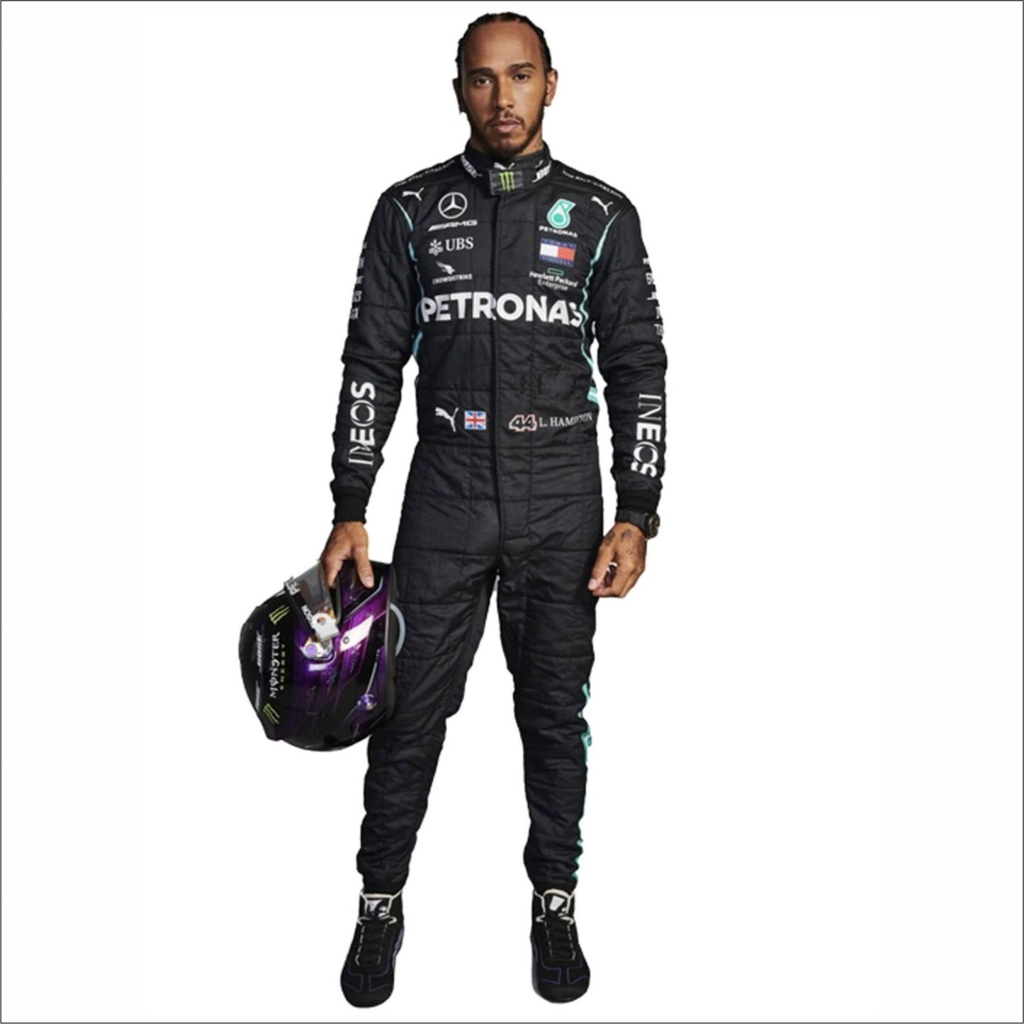 2021 Lewis Hamilton Mercedes AMG F1 Racing Suit