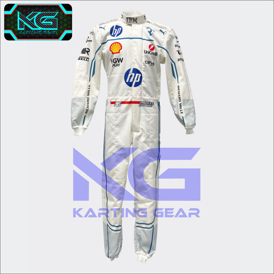 Charles Leclerc Puma racing suit for Scuderia Ferrari
