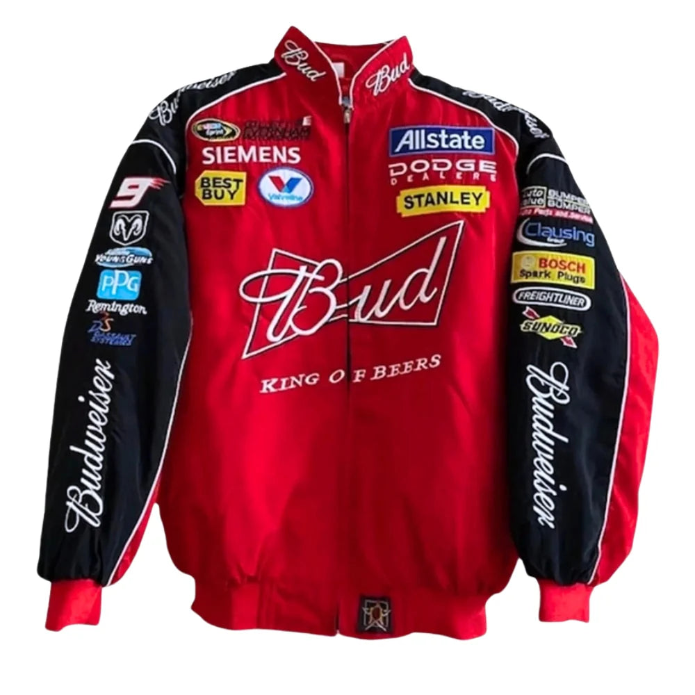 Budweiser Black F1 Vintage Sublimation printed Jacket