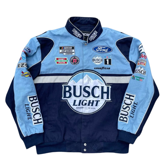 Busch Light Nascar F1 Vintage Sublimation Printed Jacket
