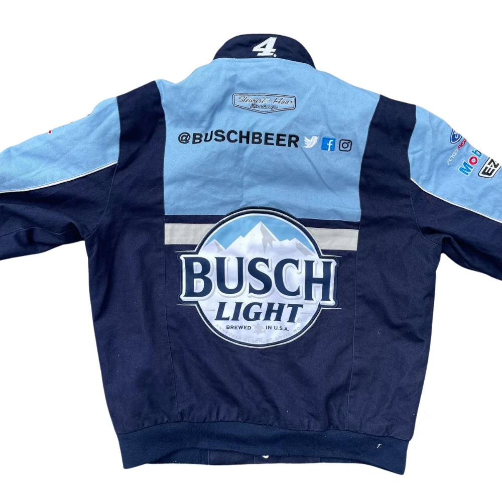 Busch Light Nascar F1 Vintage Sublimation Printed Jacket