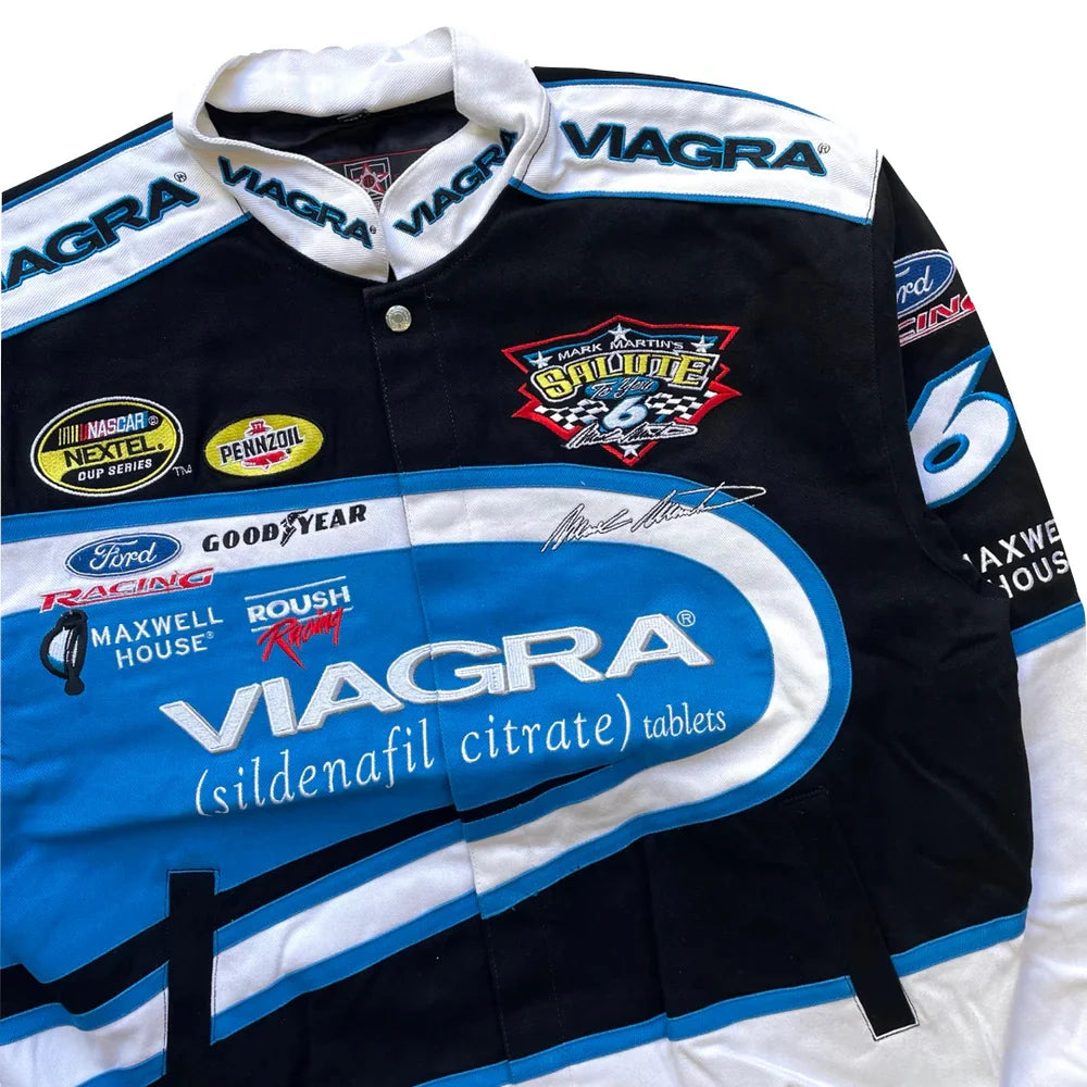 Viagra Nascar F1 Vintage Sublimation printed Jacket