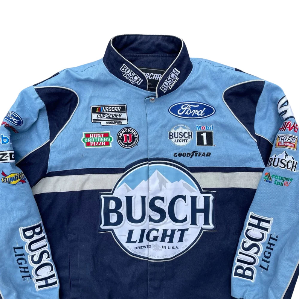 Busch Light Nascar F1 Vintage Sublimation Printed Jacket