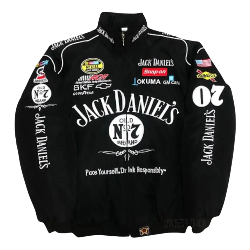 Nascar Jack Daniels F1 Vintage Sublimation Printed Jacket