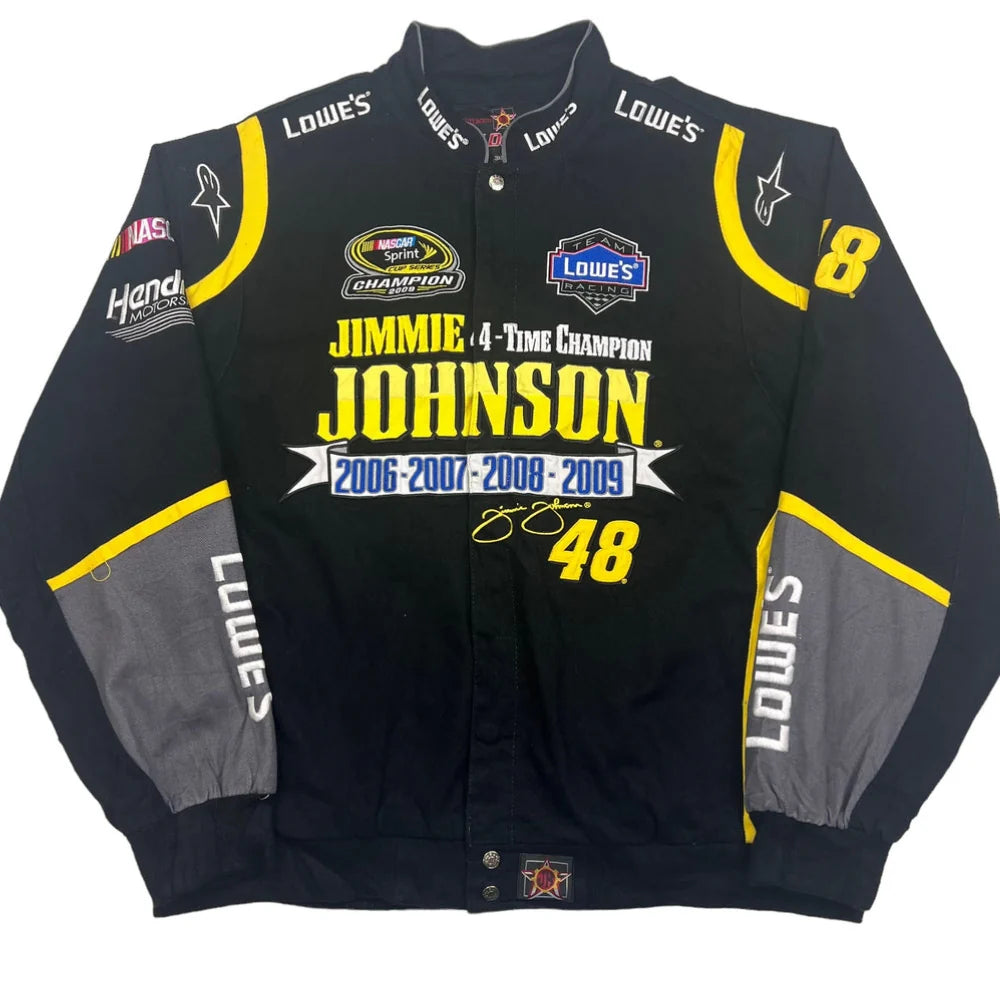 Nascar Jimmie Johnson F1 Vintage Sublimation printed Jacket