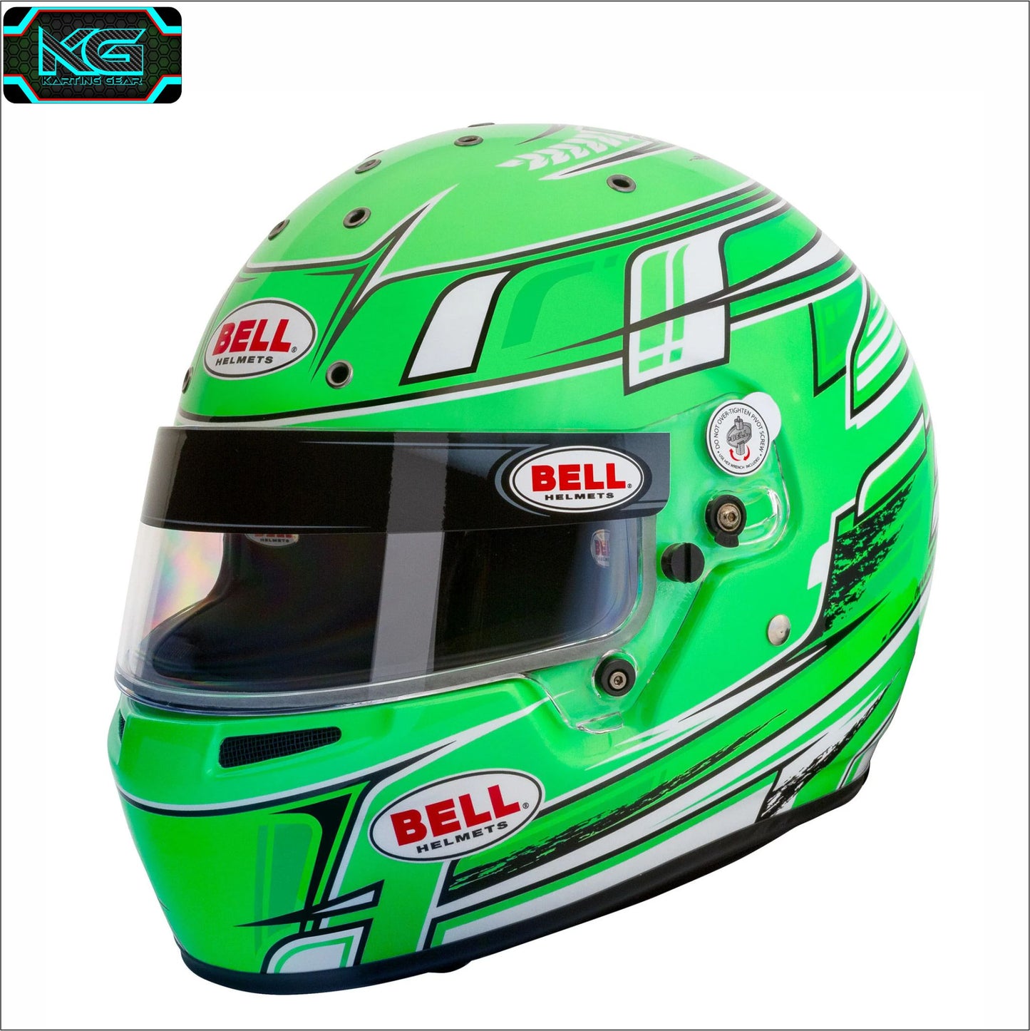 Bell KC7-CMR Champion Green Kart Helmet
